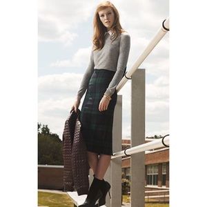Banana Republic Plaid Pencil Skirt